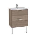 VitrA Mia Cordoba 60 Cm Çekmeceli Ayaklı Lavabo Dolabı Alt Modül + Lavabo Ceviz