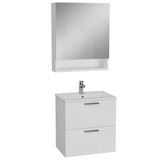 Vitra Mia Demonte Set, 60 Cm, Çekmeceli, (Lavabo Dolabı, Raflı-Dolaplı Ayna), Beyaz 66049