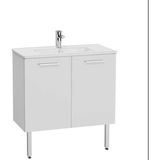 VitrA Mia Kapaklı 80 Cm Beyaz Alt Banyo Dolabı +lavabo