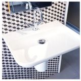 Vitra Mod Lavabo 80 cm - Tek armatür delikli - Duvara Asma ve Ayaklı kullanıma uygun