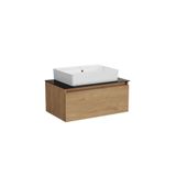 Vitra Nuo Lavabo Dolabı Altın Meşe 80Cm (Çanak Lavabolu) 80436