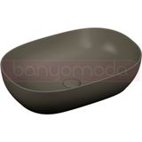 VitrA Outline 5995B483-0016 60 cm Mat Siyah Oval Çanak Lavabo