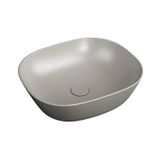 VitrA Plural Çanak lavabo 7810B420-0016 Oval - kompakt - 45x38 cm - armatür deliksiz - su taşma deliksiz - Clean - mat b