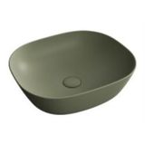 VitrA Plural Çanak Lavabo 7810B475-0016 Oval - Kompakt - 45x38 cm - Armatür Deliksiz - Su Taşma Deliksiz - Clean - Mat Y