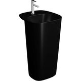 VitrA Plural Monoblok Lavabo Kompakt, 50X53 cm Tek Armatür - Siyah