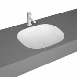 VitrA Plural Tezgahaltı lavabo 7810B403-1083 Oval - kompakt - 45x38 cm - armatür deliksiz - su taşma deliksiz - Clean -