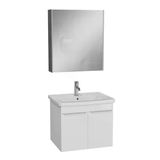 VitrA Quadrum Set Lavabo dolabı Asma Ayna,kapaklı 65 cm Parlak Beyaz 69616