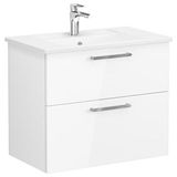 VitrA Root 66306 Parlak Beyaz 80 CM İki Çekmeceli Lavabo Dolabı