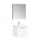 VitrA Root Flat 60 cm Beyaz Çekmeceli Aynalı Banyo Dolabı Takımı