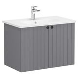 VitrA Root Groove 69291 Mat Gri 80 CM Kapaklı Lavabo Dolabı