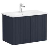 VitrA Root Groove 69294 Mat Lacivert 80 cm Kapaklı Lavabo Dolabı