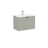 VitrA Root Groove 69295 Mat Retro Yeşil 80 cm Kapaklı Lavabo Dolabı