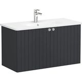 VitrA Root Groove 69314 Mat Grafit 100 cm Kapaklı Lavabo Dolabı