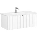 VitrA Root Groove 69394 Mat Beyaz 100 cm Çekmeceli Lavabo Dolabı