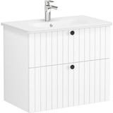 VitrA Root Groove 69436 Beyaz 80 cm İki Çekmeceli Lavabo Dolabı