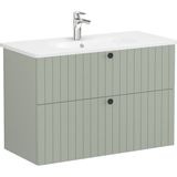 VitrA Root Groove 69463 Mat Retro Yeşil 100 CM Çekmeceli Lavabo Dolabı