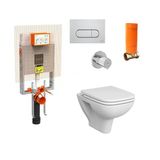 Vitra S20 Kanalsız Asma Klozet Ve Vitra Gömme Rezervuar Tam Set 800-2027