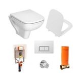Vitra S20 Square Asma Klozet 48 cm + S20 Klozet Kapağı + Vitra Gömme Rezervuar Set - Beyaz