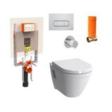 Vitra S50 Asma Klozet Ve Vitra Gömme Rezervuar Tam Set 800-2027
