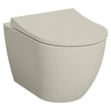 VitrA S60 Smooth Flush Asma Klozet Gizli Montajlı 54 cm Mat Bej 7510B020-0090 - Beyaz