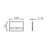VitrA Select 740-1100 Beyaz Kumanda Panel