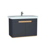 VitrA Sento 100 cm Antrasit Banyo Dolabı