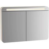 Vitra Sento 100 cm Mat Antrasit Banyo Dolabı Aynalı Üst Modül 61683 Modern Tasarım ve PVC Kaplama