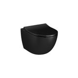 VitrA Sento 7748B070-0559 Rim-ex 54 cm Siyah Asma Klozet