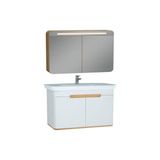 Vitra Sento Aynalı, Kapaklı Dolap Seti, Beyaz, 100CM (60787, 60897)