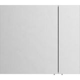 Vitra Shift T20 Aynalı Banyo Dolabı 81006, 80 Cm, Sağ Kapaklı, Parlak Beyaz - Gri