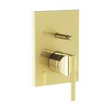 VitrA Suit A4283874 Sıva Üstü Soft Altın Ankastre Banyo Bataryası