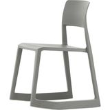 VitrA Tip Ton Re Sandalye, Geri Dönüştürülmüş Ergonomik Tasarım, Istiflenebilir ve Dış Mekana Uygun - Gri