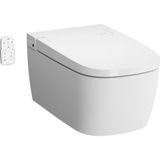 VitrA V-Care Comfort 5674B403-6194 Akıllı Klozet ve Klozet Kapağı, Kumandalı Kontrol, Kolay Temizlenir, Kir Biriktirmeyen İç Kenarlar, 60 cm, Beyaz