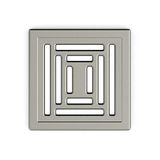 VitrA V-Flow Kare 5606982 Duş Kanalı, Yandan Çıkışlı, 15x15 cm, DK 800 Kapak, Mat Krom