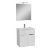 VitrA Vitra Ardea 75023 Banyo Dolabı Seti, Kapaklı, 60 Cm, Parlak Beyaz