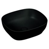 VitrA Vitra Lavabo, Outline, Kare, Çanak, 48 Cm, Mat Siyah, 5994b483-0016