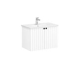 VitrA Vitra Root Groove 80 Cm Beyaz Kapaklı Banyo Dolabı Alt Modül Lavabo