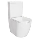 Vitra Vitra S55 Smoothflush Kanalsız Duvara Tam Dayalı Klozet Rezervuar Seti (Yavaş Kapanır Kapak ve Iç Takım Dahil) 9888B003-7201 - Beyaz