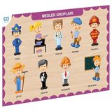 Vitrin Dolusu CAAHS-3203 CA GAMES AHŞAP MESLEK GRUPLARI BUL-TAK