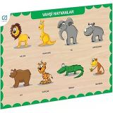 Vitrin Dolusu CAAHS-3213 CA GAMES AHŞAP VAHŞİ HAYVANLAR BUL-TAK