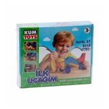 Vitrin Dolusu KM5869 KUMTOYS İLK UÇAĞIM AHŞAP BOYAMA SETİ