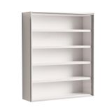 Vitrin, Figürler ve Koleksiyon Eşyaları için Kapılı 7 Katmanlı Teşhir Dolabı Ev Ofis Oyun Odası ve Yatak Odası Depolama için Duvar Rafı Vitrin (Beyaz 50 x 13 x 60,2 cm)