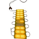 Vitrin Tezgah Mağza Ürün Gösteri Sarı Akvaryum Mutfak Dolap Ayna Modül Led Aydınlatma Işık Cob Mercekli 6w Ip65 Dc 12v 90x35mm