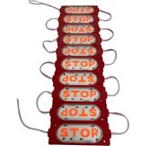 Vitrin Tezgah Mağza Ürün Gösteri Stop Kırmızı Akvaryum Mutfak Dolap Ayna Modül Cob Led Aydınlatma Işık 90x35mm 6w Dc 12v