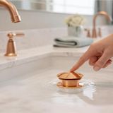 vitrinbanyo Pop Up Lavabo Sifonu Rose ve Lavabo Yüzüğü Rose - 0