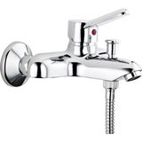 Viva Banyo Bataryası A41045, Duvardan Montaj, Krom, Seramik Kartuşlu, Pirinç Gövde - Çok Renkli