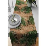 Viva Home 40X140Cm Dokuma Leke Tutmaz Premium Tay Tüyü Kumaş Masa Örtüsü Runner Hasır Görünümlü Rnr183