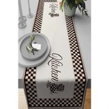 Viva Home 40x140cm Kitchen Mutfak Tay Tüyü Dokuma Premium Leke Tutmayan Kumaş Masa Örtüsü Runner Rnr287