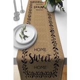 Viva Home 40X140Cm Leke Tutmaz Premium Tay Tüyü Dokuma Kumaş Masa Örtüsü Runner Hasır Görünümlü Rnr184