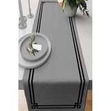 Viva Home 40X140Cm Masa Örtüsü Leke Tutmaz Premium Tay Tüyü Dokuma Kumaş Runner Köşeli Rnr279